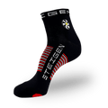 Big Foot (Size 12+ Only) Black Running Socks ¼ Length