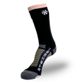 Black/Peach Running Socks ¾ Length
