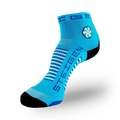 Breezy Blue Running Socks ¼ Length