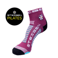 Pilates Socks Burgundy ¼ Length
