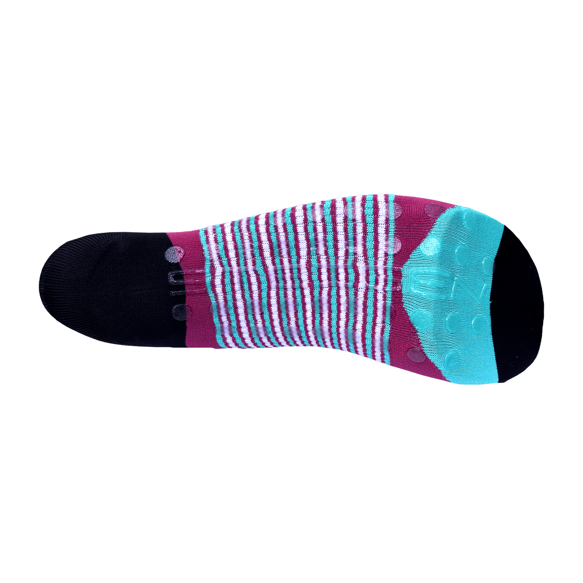 Pilates Socks Burgundy ¼ Length