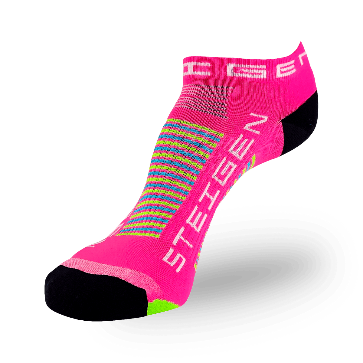 Pink Tutti Frutti Running Socks Zero Length