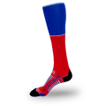 Red Running Socks Full Length