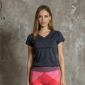 Women’s Steigen Black Logo T-Shirt