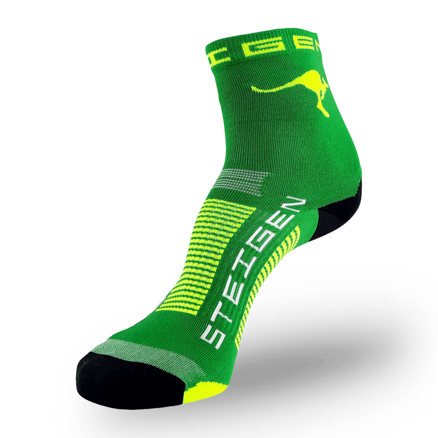 AUS Green Running Socks ½ Length