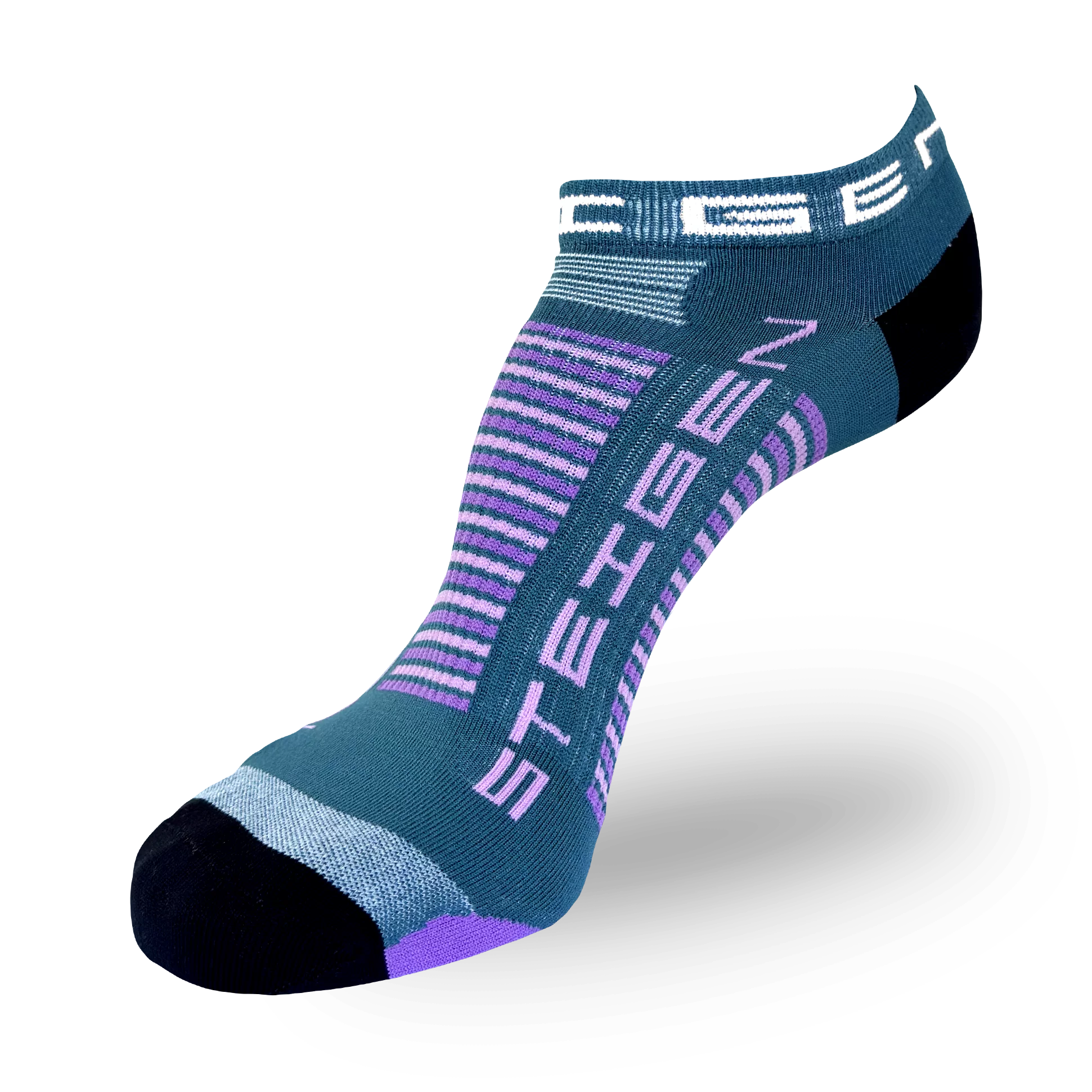 Teal Running Socks Zero Length