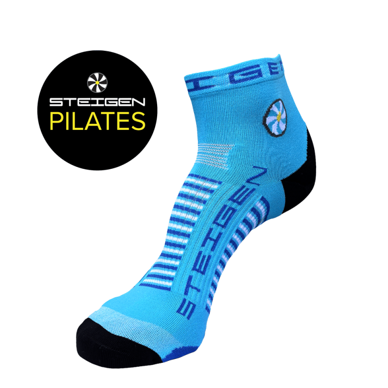 Pilates Socks Breezy Blue ¼ Length