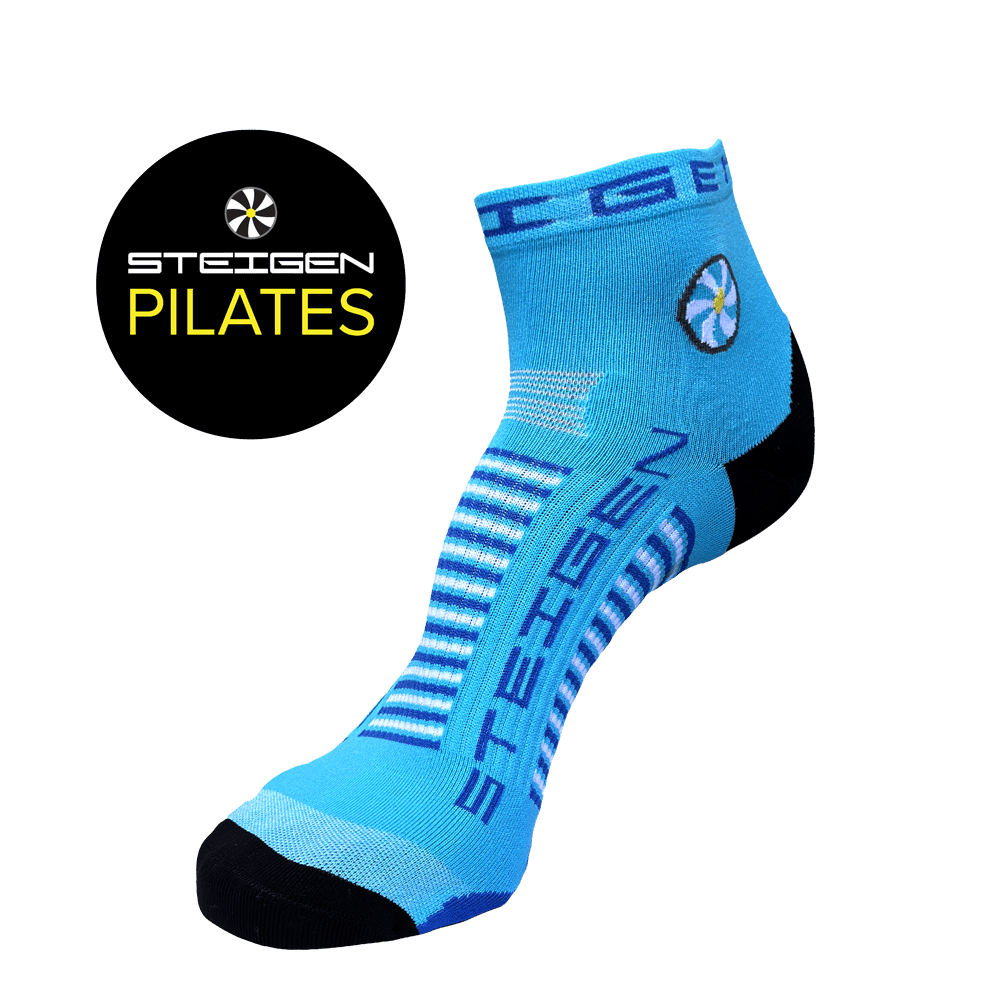 Pilates Socks Breezy Blue ¼ Length