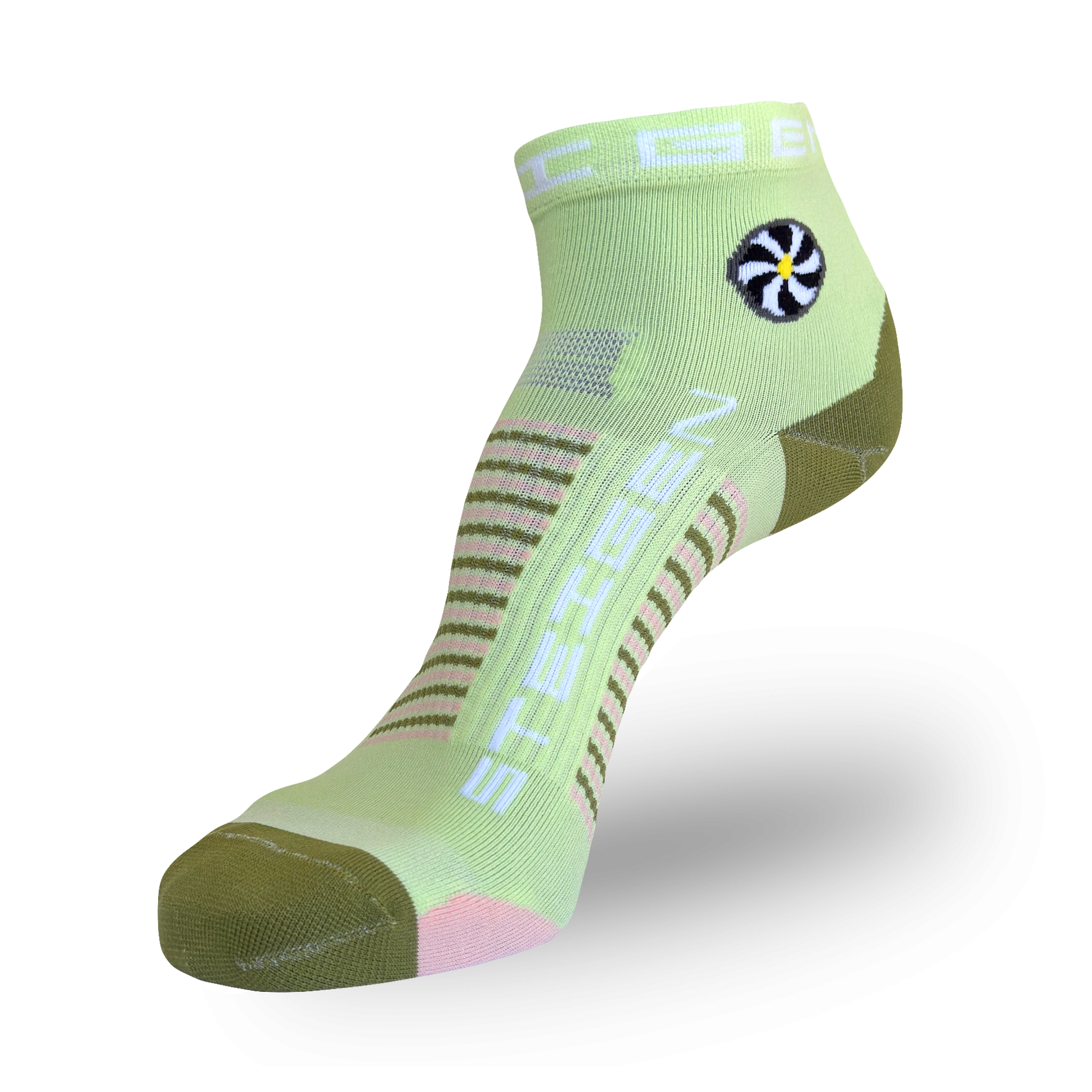 Olive Grove Running Socks 1/4 Length
