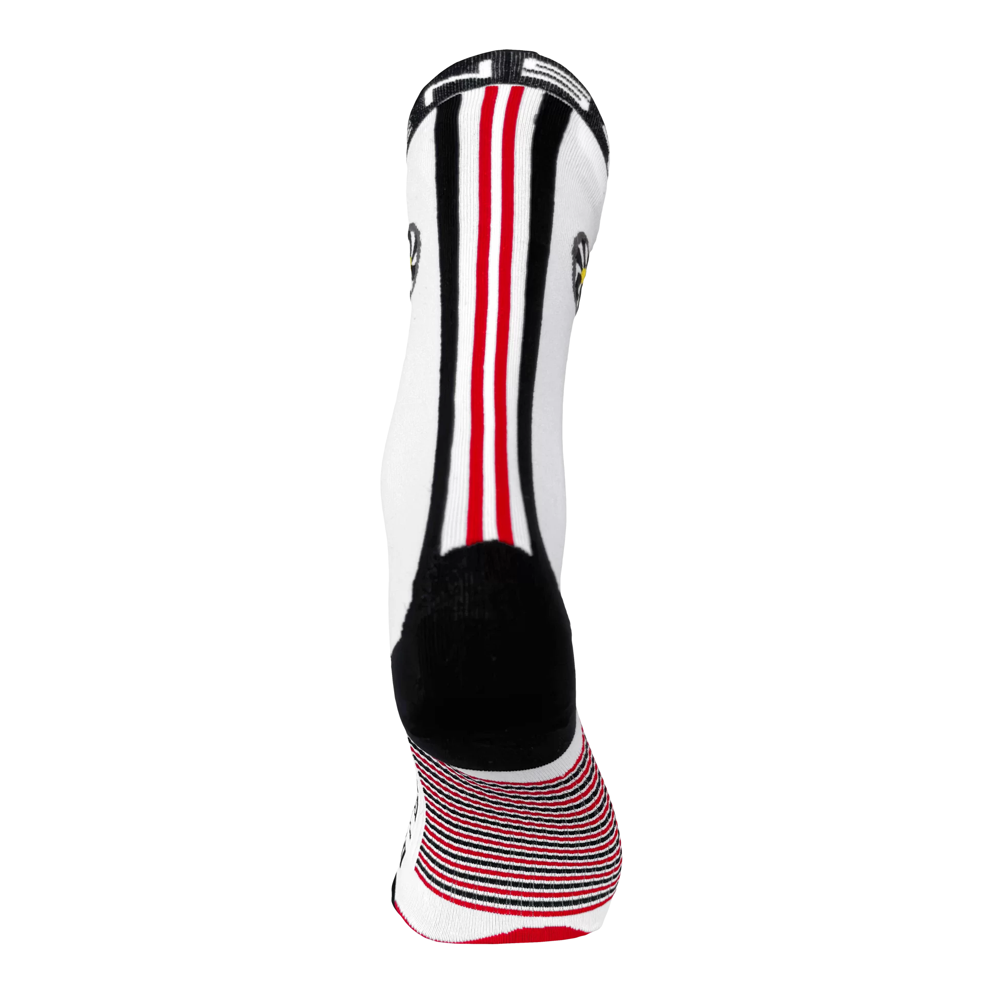Race Stripe White Running Socks ¾ Length - Image 2