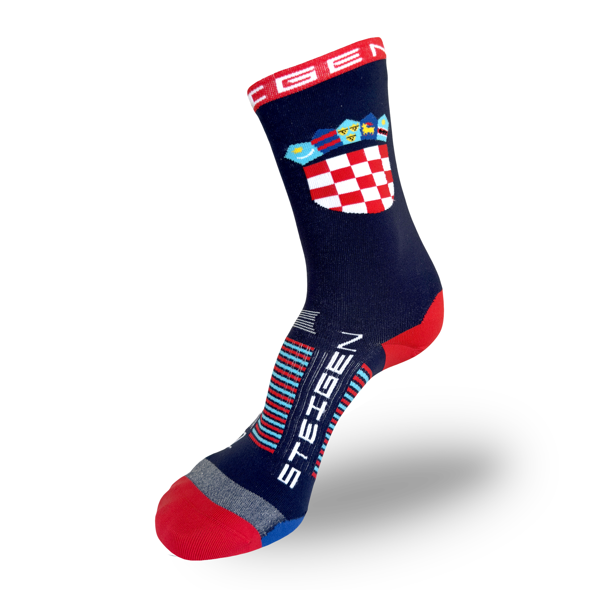 Croatia Running Socks ¾ Length